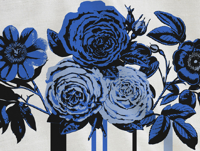 BLAK LUXE, THE BLACK ROSE PRINT Liz Wilson